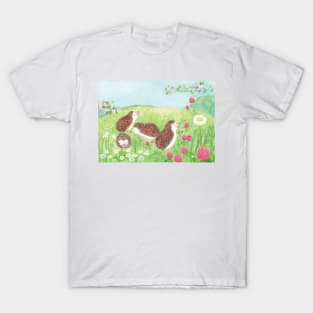 Little Hedgehogs in the Meadow T-Shirt